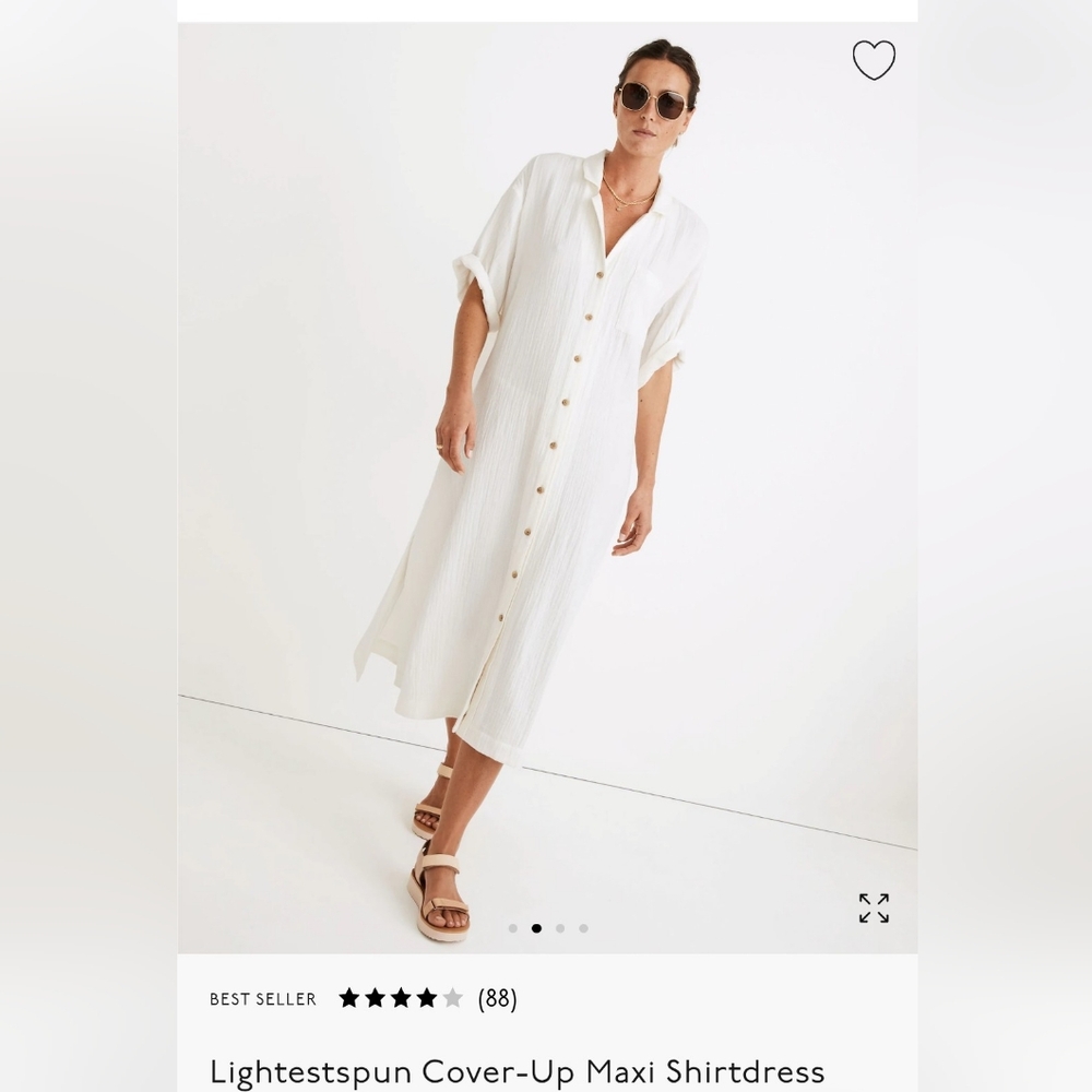 Madewell Lightestspun White Maxi Cover-Up